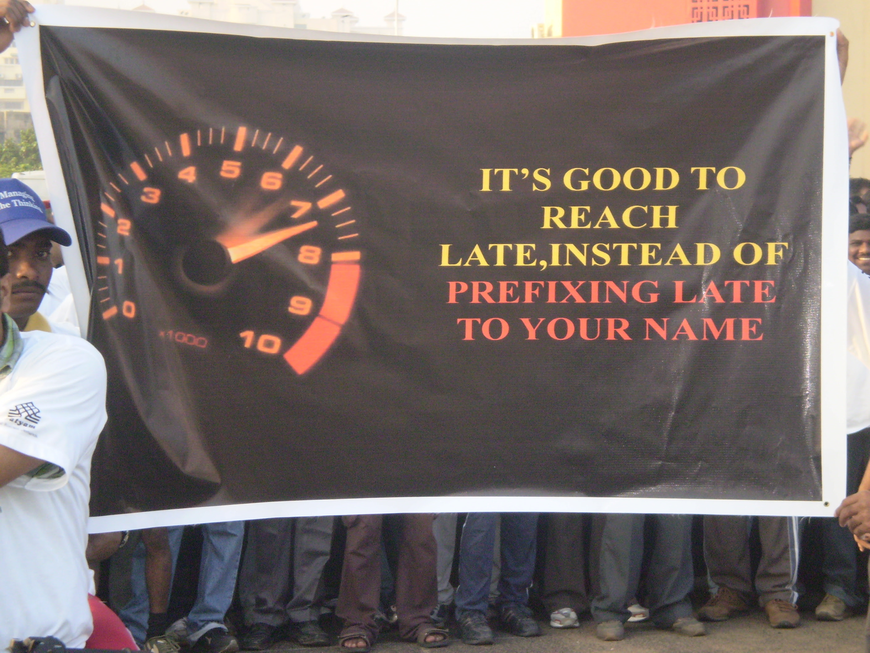 A banner on traffic awareness Banner for Traffic Awareness