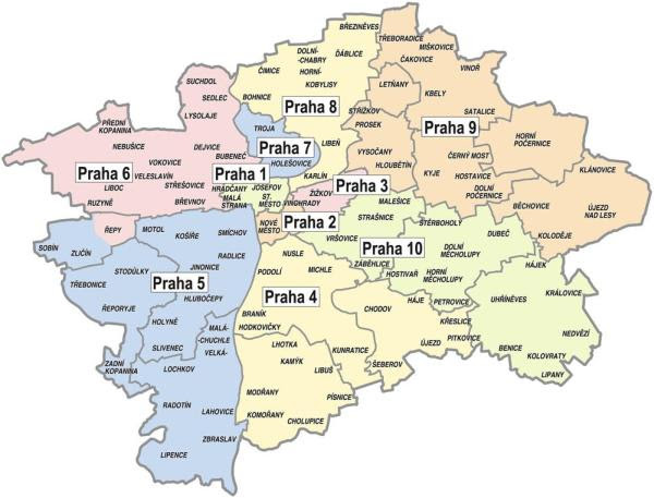 Image result for mapa praha 9