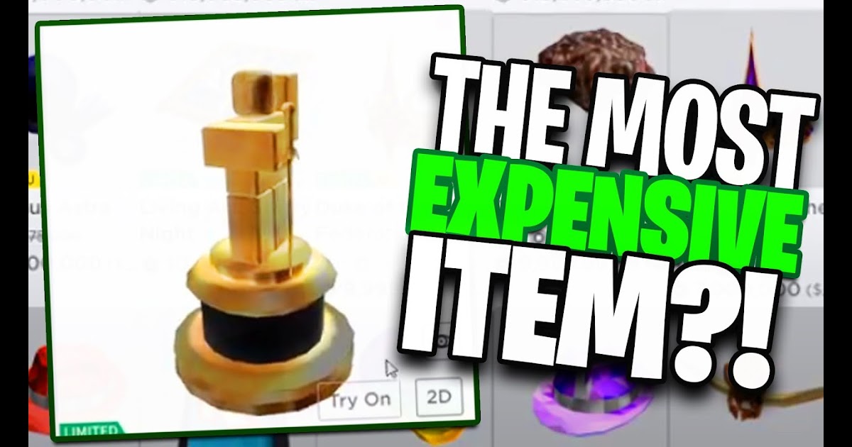What is the most expensive roblox item