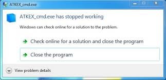 How to Fix ATKEX_cmd.exe Has Stopped Working
