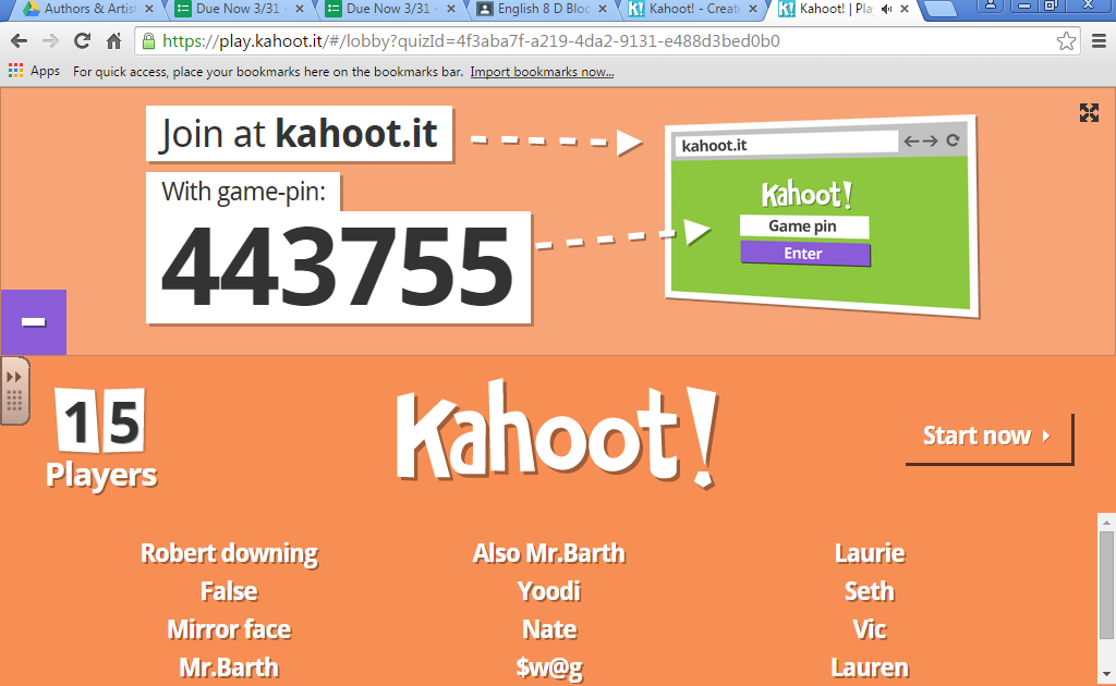 Funny photo colllections Kahoot Furtherance