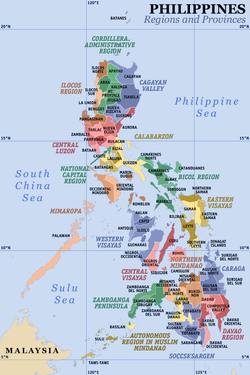 Maps: Philippine Map With Regions Provinces