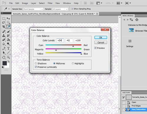 hero arts just for you paper find edges recolour link tutorial