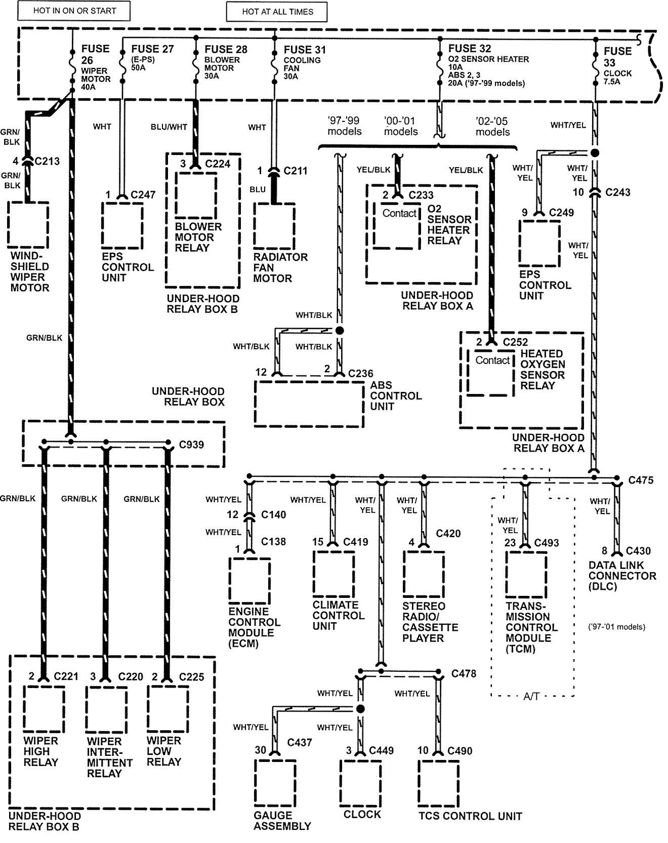 99 Honda Cr V Wiring Diagram - Wiring Diagram Networks