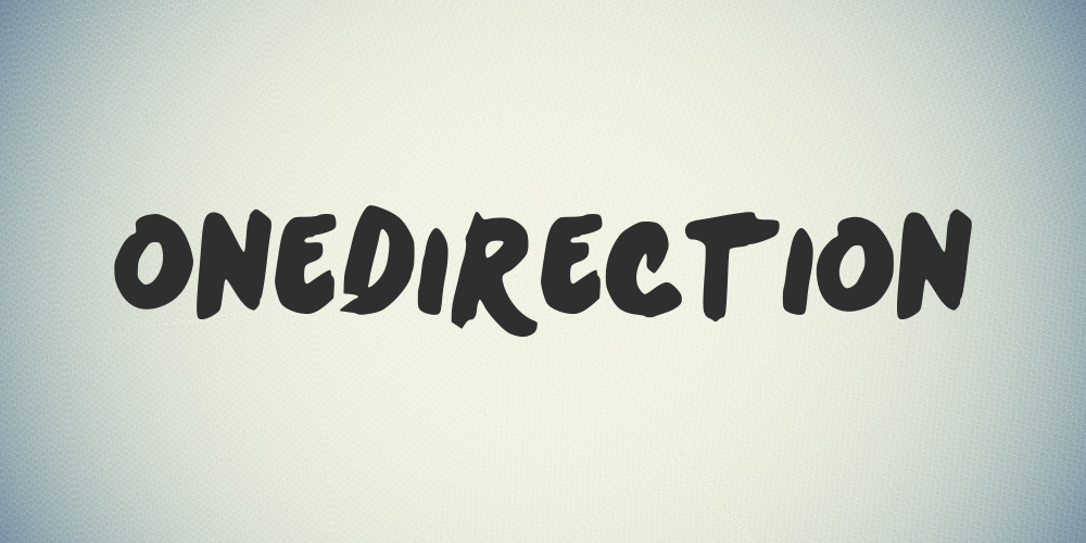 One Direction Logo Font Basemenstamper
