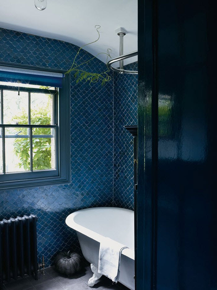 Navy Blue Bathroom Ideas Navy Blue And White Bathroom Home Ideas