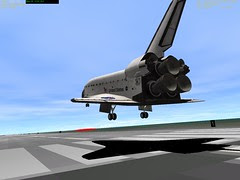 STS-118 Landing in Orbiter