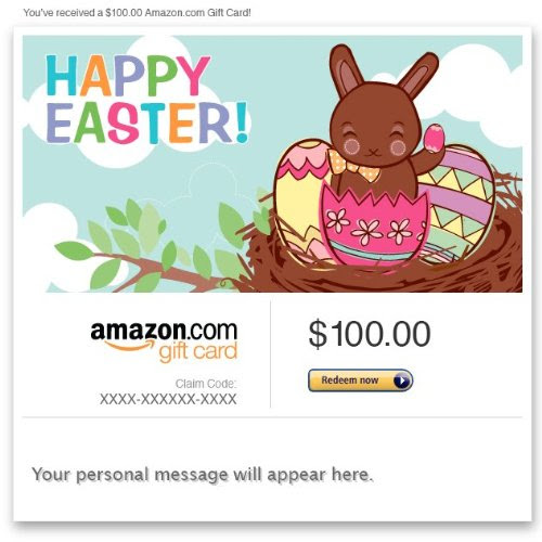 Amazon Gift Card - E-mail - Happy Easter (Chocolate Bunny) Review and ...