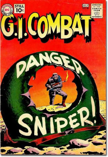 Hey look, that helmet is going OOOOOOOOOOOOOOOO. (G.I. Combat #88)