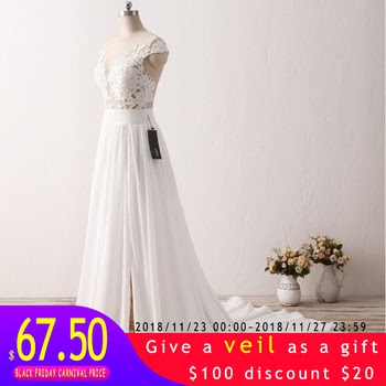 Wedding Dress Sodigne New Fashion Lace Applique Mermaid Nude Back