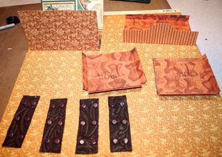 Trunk pieces scored and folded brads Trunk pieces scored and folded brads