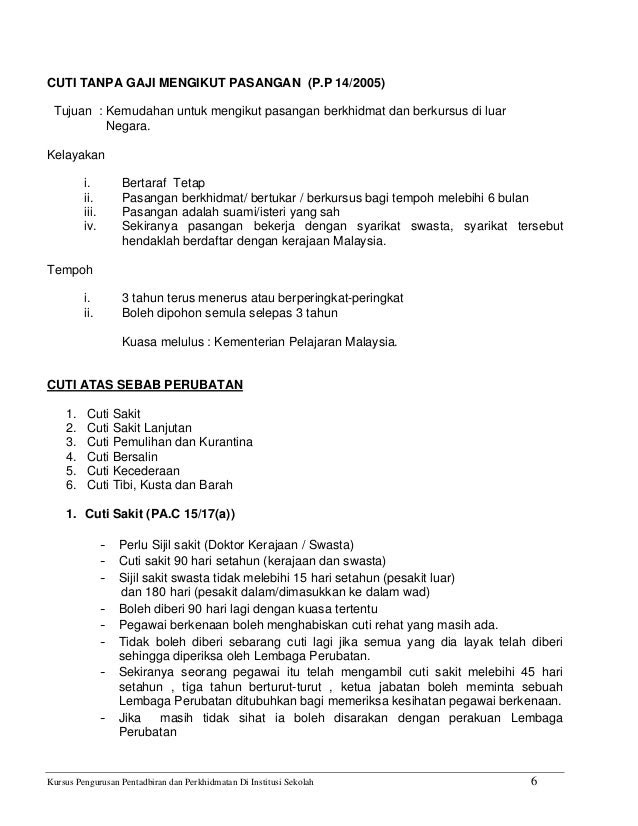 31 Surat Permohonan Cuti Tanpa Gaji Urusan Peribadi Contoh Surat Ide