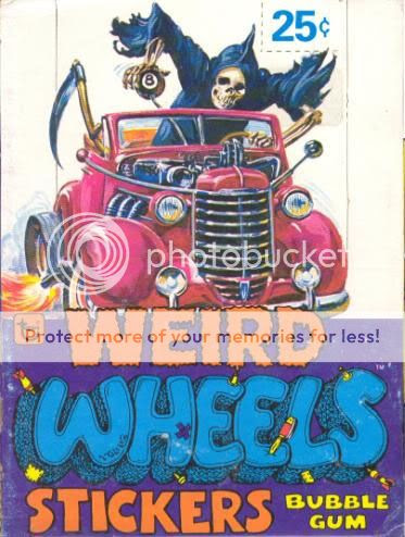 TOPPS WEIRD WHEELS 1980