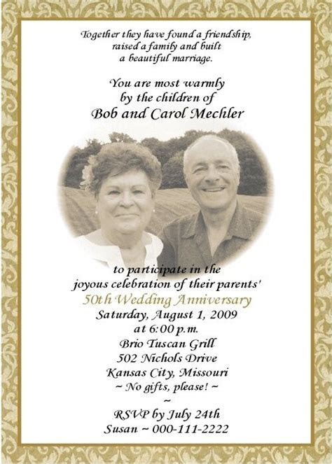 (60) 5x7" 50th WEDDING ANNIVERSARY PHOTO INVITATIONS GB eBay (60) 5x7" 50th WEDDING ANNIVERSARY PHOTO INVITATIONS GB eBay
