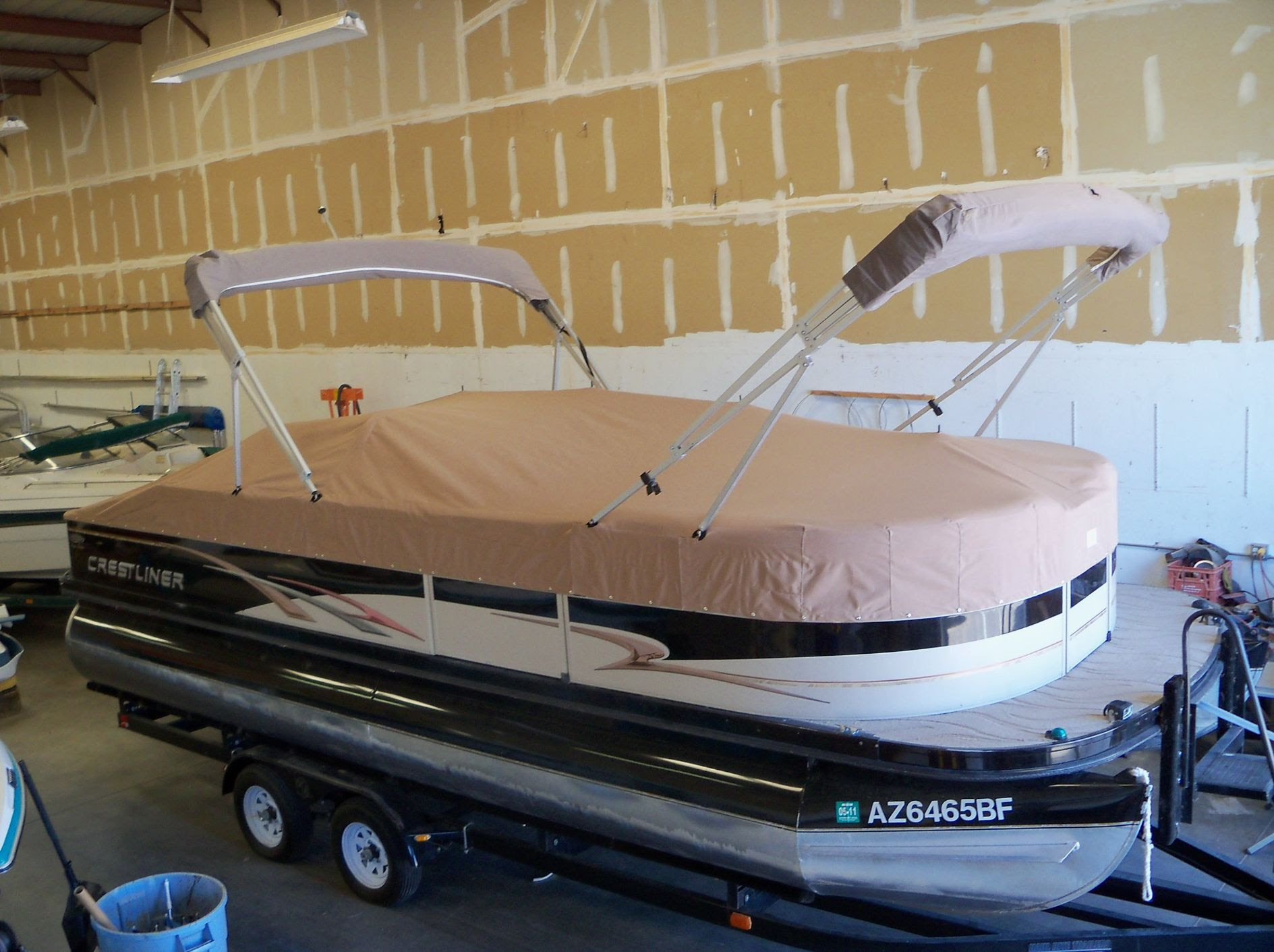 Woles Easy way to cover pontoon boat