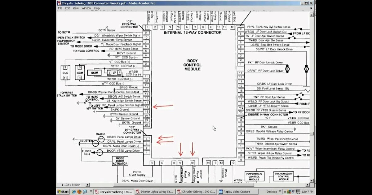 Wiring Diagram: 13 2004 Chrysler Sebring Wiring Diagram