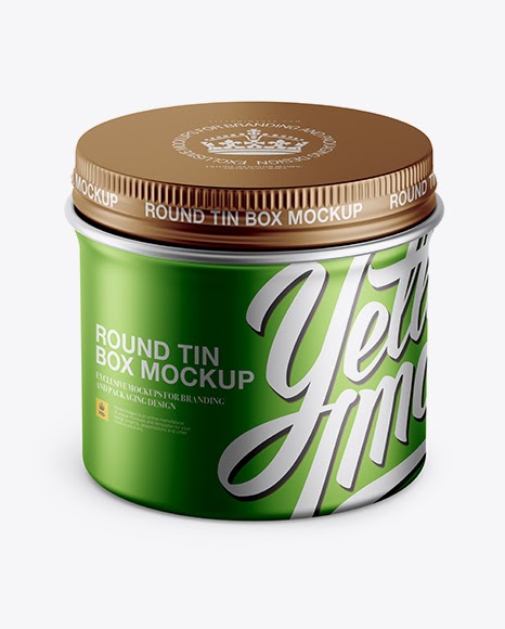 Metallic Round Box Mockup High Angle Shot Packaging Mockups Free And Premium Packaging Mockups Metallic Round Box Mockup High Angle Shot In Category Can Mockups The Best Free Psd Packaging Mock