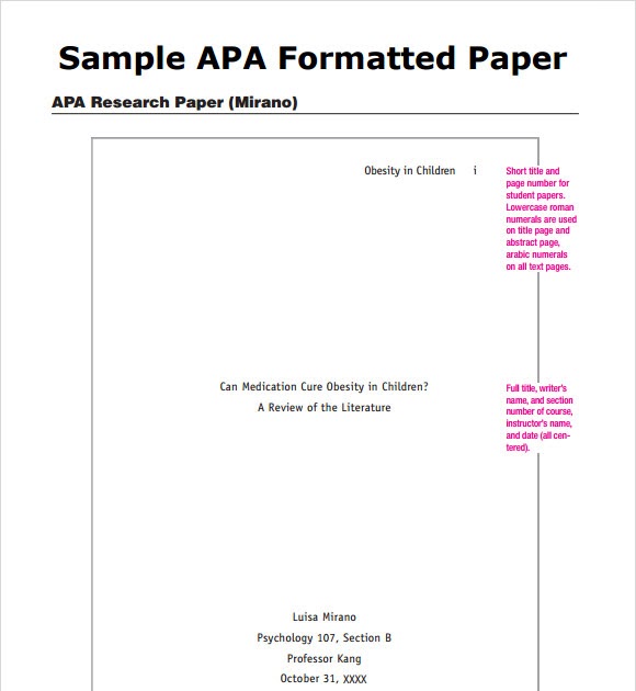 College essay: Apa style outline