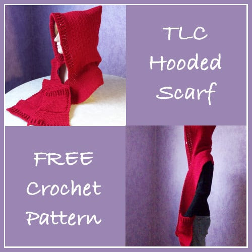 TLC Hooded Scarf - Free Crochet Pattern