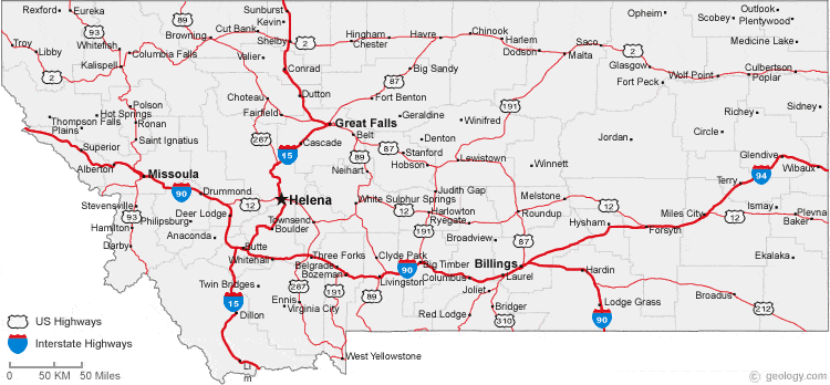 Map Of Montana ~ AFP CV