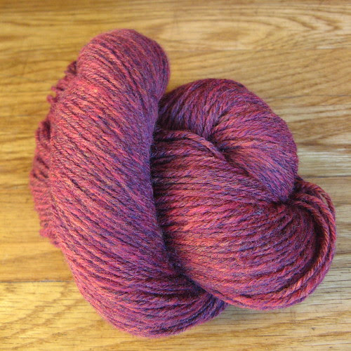 fluffy red merino