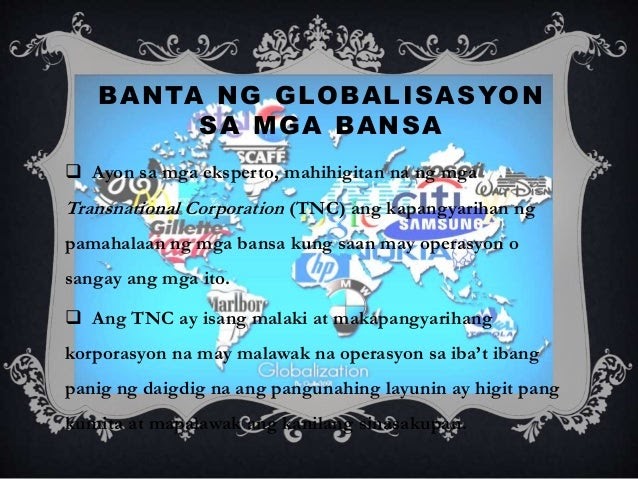 Globalisasyon Poster Slogan / 30 Catchy Tungkol Sa Globalisasyon