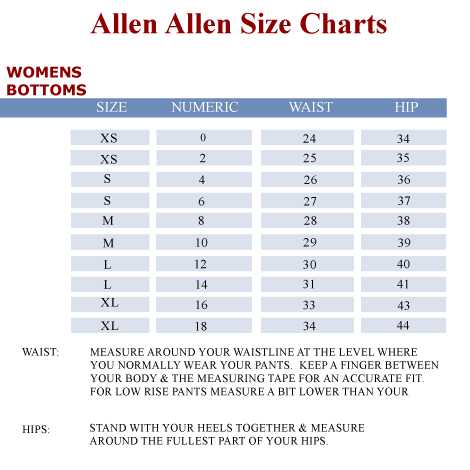 allen solly m size chart