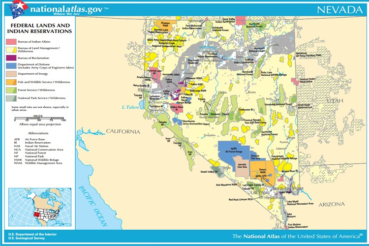 Nevada Public Lands Map