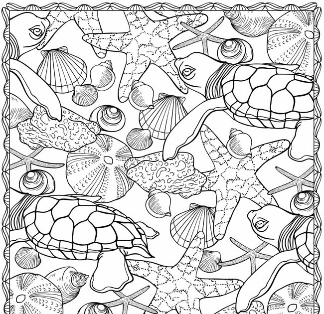 Free Coloring Pages Underwater Animals - Free Coloring Page