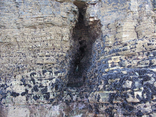 Sima na praia das Catedrais