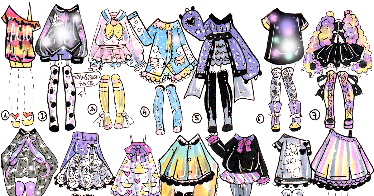 Cute Clothes Drawing Anime