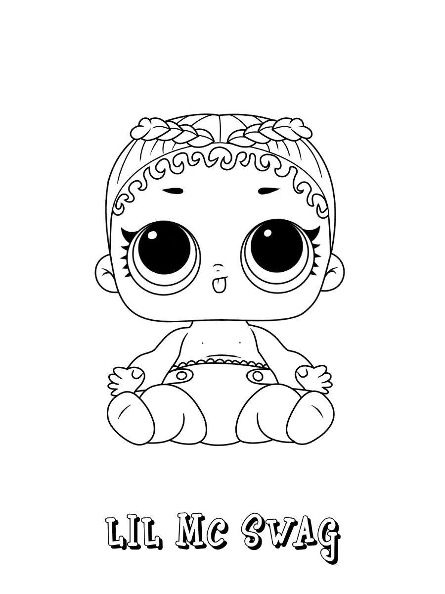 Coloring and Drawing: Mc Swag Lol Surprise Doll Coloring Page