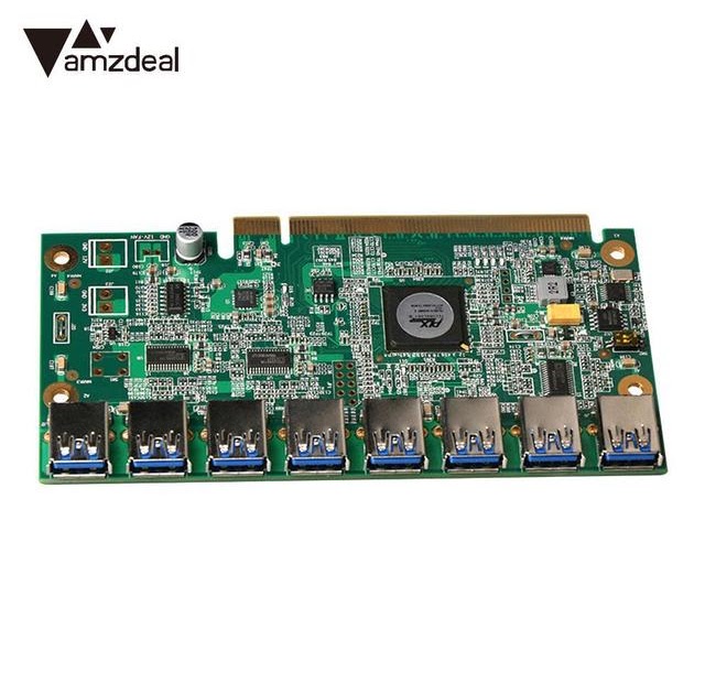 Best Offers AMZDEAL 1 to 8 PCIe Miner Machine Graphics Card Extension