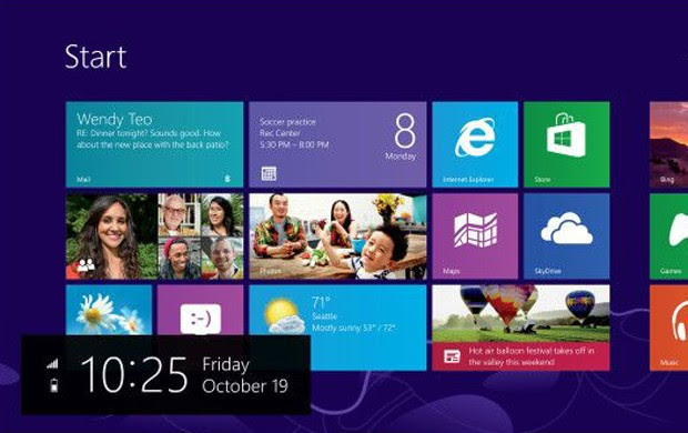 O Windows 8 é um sistema operacional renovado. Com tela inicial com mosaicos, traz uma interface totalmente nova, com funcionalidade tátil (Foto: Divulgação/Microsoft) O Windows 8 é um sistema operacional renovado. Com tela inicial com mosaicos, traz uma interface totalmente nova, com funcionalidade tátil (Foto: Divulgação/Microsoft)