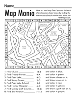 Parts Of A Map Worksheet 6th Grade