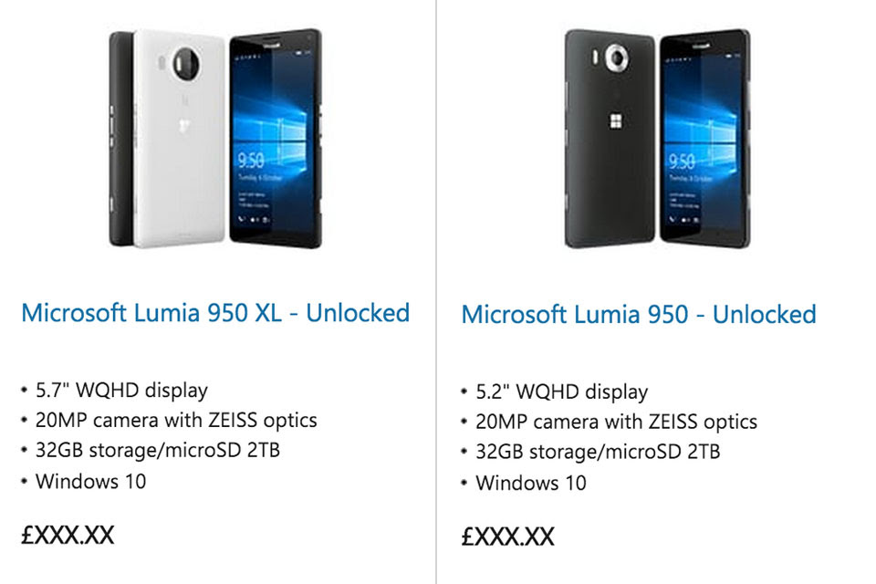 Microsoft's Lumia 950 and 950 XL