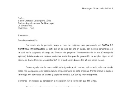 Modelo Carta Solicitud Jubilaci Anticipada Empresa Samuel Cooke