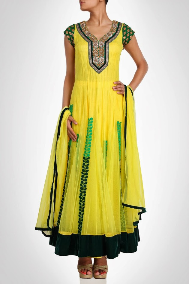 cotton anarkali frocks