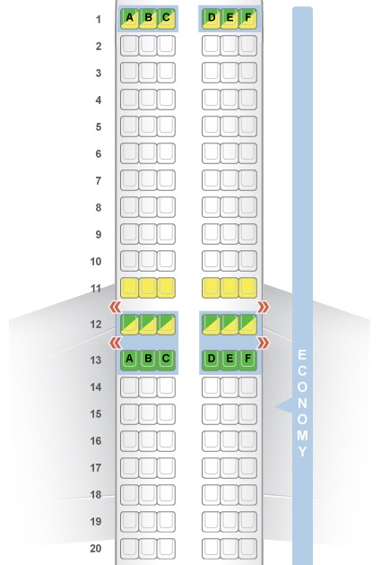 Spirit Airlines Airbus A321 Seat Map