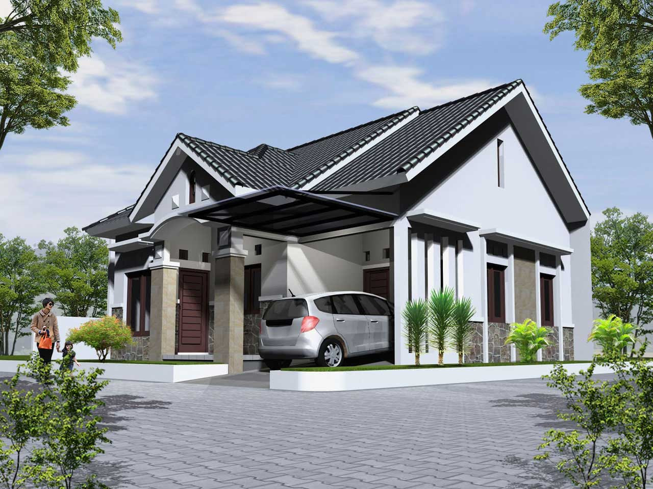 Rumah Minimalis Modern Di Sudut Jalan Trend Saat Ini!