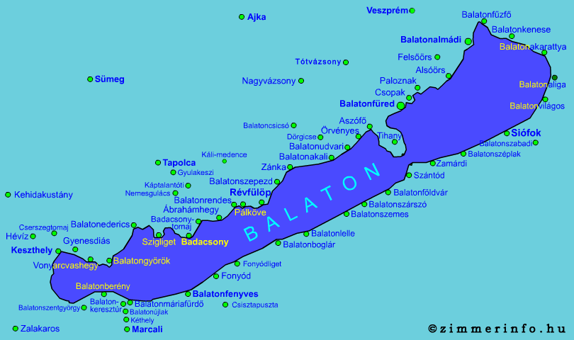 Balaton Térkép Részletes | Térkép