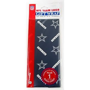 amazon: NFL Dallas Cowboys Wrapping Paper