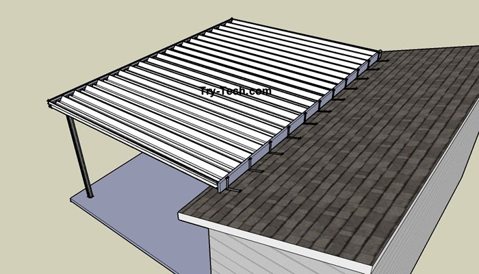 mirrasheds: how to build a shed roof over an existing deck