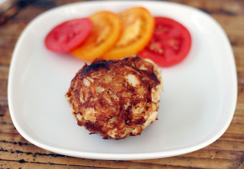 Making homemade crab cakes