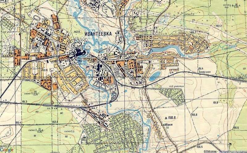 Ивантеевка, 1968 год. Ивантеевка, 1968 год.