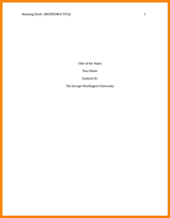 cover page of term paper apa style