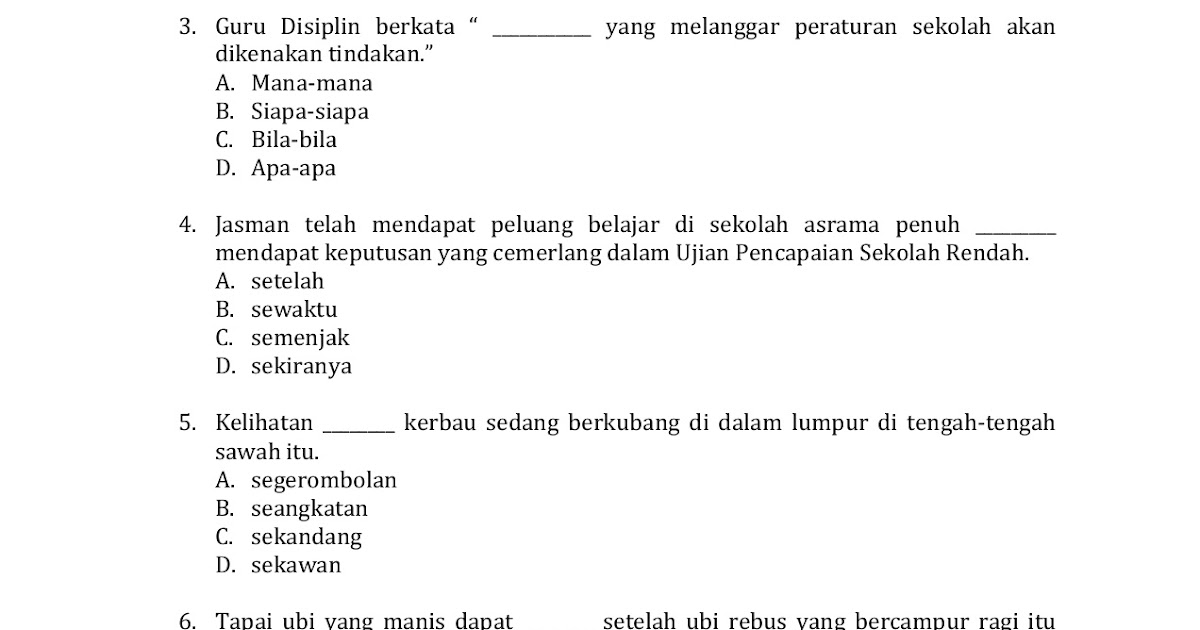 Jawapan Buku Aktiviti Pintar Cerdas Tahun6  malaykiews