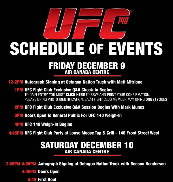 UF CHAMPION UFC Fights Ufc Schedule ufc140 fcschedule