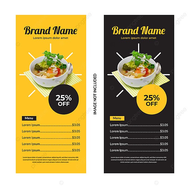 Template Banner Makanan contoh desain spanduk