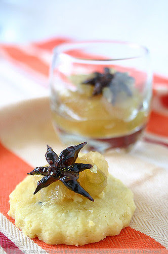 Cheddar and Nigella Seed Biscuits with Spiced Green Apple